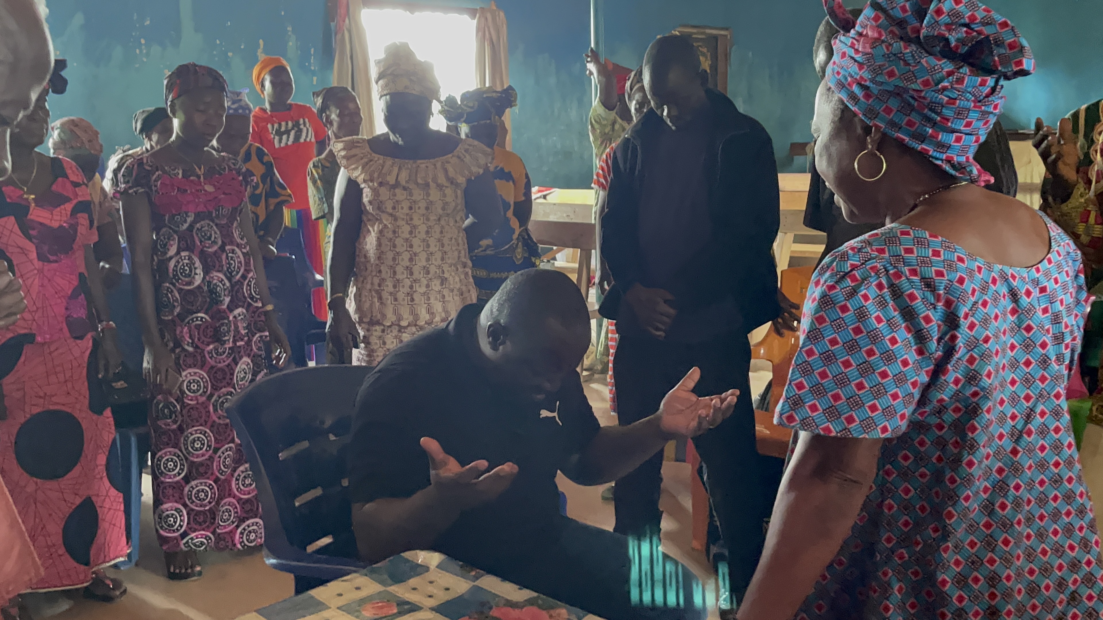 Community members gathered for radio station blessing